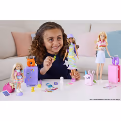 Barbie Dreamhouse Adventures – Coffret Chelsea en Voyage, Poupée mannequin, Femelle, 3 an(s), Fille, 40 mm, 120 g