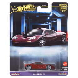 Hot Wheels Car Culture McLaren F1, Voiture, 3 an(s), Métal, Plastique, Rouge