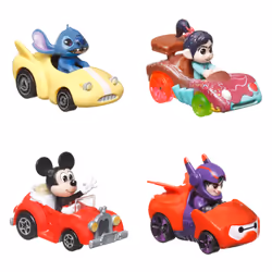 Hot Wheels Racer Verse RacerVerse Disney 4-Pack, Ensemble de véhicules, 3 an(s), Plastique, Métal, Multicolore