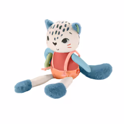 Fisher-Price Jouet pour poussette Uncia, mon Léopard des Neiges, Léopard en peluche, 0,25 an(s)