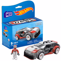 MEGA Hot Wheels – Audi RS6 GTO, Jeu de construction, 5 an(s), Plastique, 77 pièce(s), 167,5 g