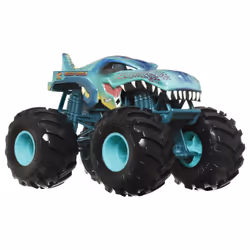 Hot Wheels Monster Trucks Oversized MEGA-WREX Vehicle, Monster truck, 3 an(s), Turquoise