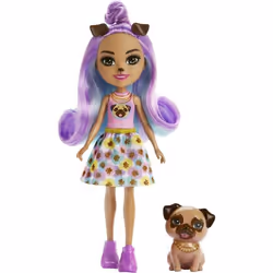 Enchantimals City Tails – BÊTES CITADINES – PENNA CARLIN ET SON AMI TRUSTY, Poupée mannequin, Femelle, 4 an(s), Garçon/Fille, ...