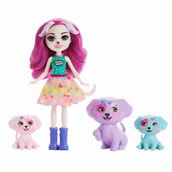 Enchantimals City Tails – Assortiment Famille, Poupée mannequin, Femelle, 4 an(s), Garçon/Fille, 170 mm, Multicolore