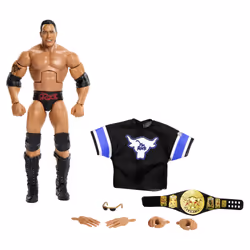 WWE – Figurine articulée Élite The Rock, 8 an(s), Multicolore, Plastique