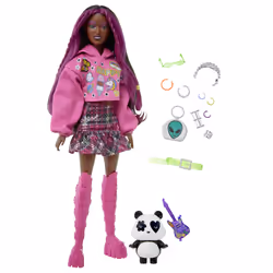Barbie Extra Doll, Poupée mannequin, Femelle, 3 an(s), Garçon/Fille, 285 mm, Multicolore