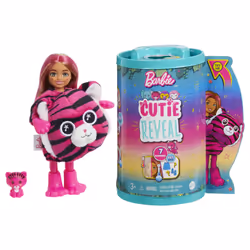 Barbie Cutie Reveal – Poupée Chelsea Série Jungle, Poupée mannequin, Femelle, 3 an(s), Fille, 139 mm, 200 g