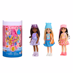 Barbie Color Reveal – Assortiment Poupée Chelsea, Mini poupée, Femelle, 3 an(s), Garçon/Fille, 139 mm, Couleurs assorties