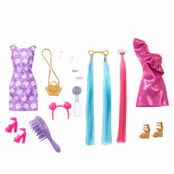 Barbie Totally Hair – Poupée Fun & Fancy Hair et accessoires