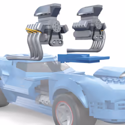 MEGA Hot Wheels Twin Mill, Jeu de construction, 10 an(s), Plastique, 635 pièce(s), 1,29 kg
