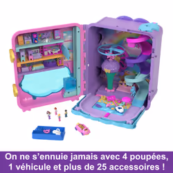 Polly Pocket Coffret Valise Pollyville Hôtel 4 Figurines 25+ Accessoires - Vue supplémentaire 10