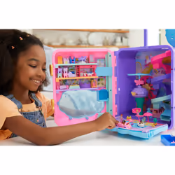 Polly Pocket Coffret Valise Pollyville Hôtel 4 Figurines 25+ Accessoires - Vue supplémentaire 16