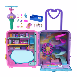 Polly Pocket Coffret Valise Pollyville Hôtel 4 Figurines 25+ Accessoires - Vue supplémentaire 7