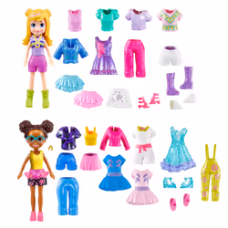 Polly Pocket – Coffret mode SPARKLE COVE ADVENTURE, Mode, 4 an(s), Multicolore, Plastique