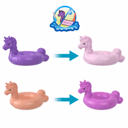 Polly Pocket – SPARKLE COVE ADVENTURE – Coffret Bouée Licorne