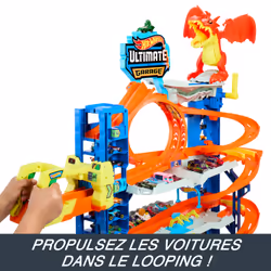 Hot Wheels City HKX48 Garage Ultime 4 Niveaux avec 2 Véhicules 1/64 - Vue supplémentaire 10