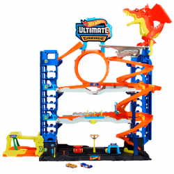 Hot Wheels City HKX48 Garage Ultime 4 Niveaux avec 2 Véhicules 1/64 - Vue supplémentaire 6