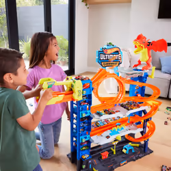 Hot Wheels City HKX48 Garage Ultime 4 Niveaux avec 2 Véhicules 1/64 - Vue supplémentaire 7