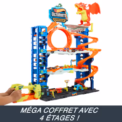 Hot Wheels City HKX48 Garage Ultime 4 Niveaux avec 2 Véhicules 1/64 - Vue supplémentaire 8