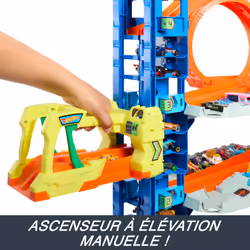 Hot Wheels City HKX48 Garage Ultime 4 Niveaux avec 2 Véhicules 1/64 - Vue supplémentaire 9