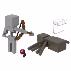 Minecraft – Coffret Squelette et sa Monture Araignée