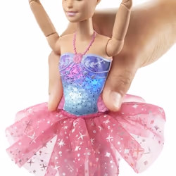 Barbie Dreamtopia – Poupée Ballerine Lumières Scintillantes