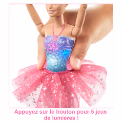 Barbie Dreamtopia – Poupée Ballerine Lumières Scintillantes - Vue supplémentaire 5