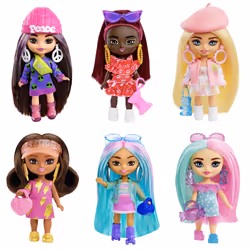 Barbie Extra HLN44, Poupée mannequin, Femelle, 3 an(s), Fille, 82,7 mm, Couleurs assorties