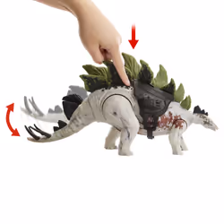 Jurassic World – Figurine Stégosaure MÉGA ACTION, 4 an(s), Multicolore, Plastique
