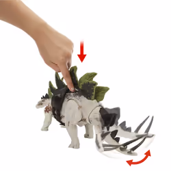 Jurassic World – Figurine Stégosaure MÉGA ACTION