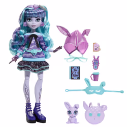 Monster High Creepover Party – Coffret Soirée Pyjama Twyla, Poupée mannequin, Femelle, 4 an(s), Garçon/Fille, 252,2 mm, Multi ...