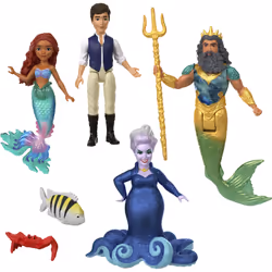 Mattel Disney The Little Mermaid Ariel's Adventures Story Set, Mini poupée, Mâle et femelle (kit), 3 an(s), Fille, 215,9 mm,  ...