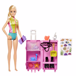 Barbie – Coffret Plongeuse, Poupée mannequin, Femelle, 3 an(s), Fille, 220 mm, 65 g