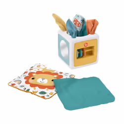 Fisher-Price Paradise Pals – Cube d’Activités Boîte de Mouchoirs, 0,25 an(s), Plastique, Tissu, Multicolore