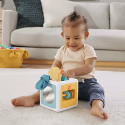 Fisher-Price Paradise Pals – Cube d’Activités Boîte de Mouchoirs
