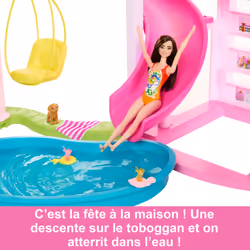Barbie La Maison de Rêve 3 Niveaux Multicolore avec 75 Accessoires - Vue supplémentaire 6