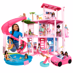 Barbie La Maison de Rêve 3 Niveaux Multicolore avec 75 Accessoires - Vue supplémentaire 9