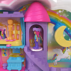 Polly Pocket Salon de Coiffure Licorne Arc-en-ciel