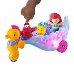 Fisher-Price Little People Disney – Calèche de la Mer Lumineuse d’Ariel par