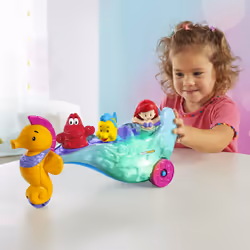 Fisher-Price Little People Disney – Calèche de la Mer Lumineuse d’Ariel par