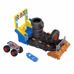 Hot Wheels Monster Trucks Arena Smashers Race Ace Smash Race Challenge playset, Camion de monstres et jeu de piste, 4 an(s),  ...