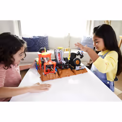 Hot Wheels Monster Trucks Arena Smashers Race Ace Smash Race Challenge playset