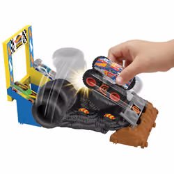 Hot Wheels Monster Trucks Arena Smashers Race Ace Smash Race Challenge playset