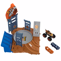 Hot Wheels Monster Trucks – – Coffret Compétition de Dérapages, Camion de monstres et jeu de piste, 4 an(s), Plastique, Métal ...