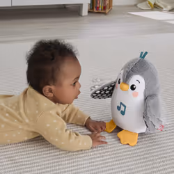 Fisher-Price – Peluche Musicale Mon Pingouin d’Éveil dès la Naissance