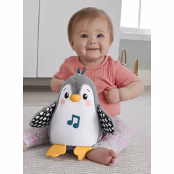 Fisher-Price – Peluche Musicale Mon Pingouin d’Éveil dès la Naissance