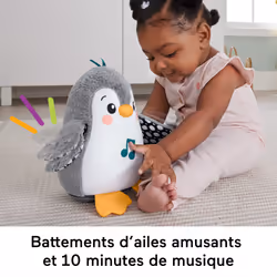 Fisher-Price – Peluche Musicale Mon Pingouin d'Éveil dès la Naissance - Vue supplémentaire 7