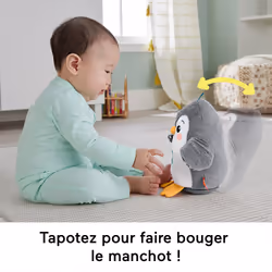 Fisher-Price – Peluche Musicale Mon Pingouin d'Éveil dès la Naissance - Vue supplémentaire 8