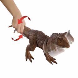 Jurassic World – ATTAQUE ULTIME – CARNOTAURUS MORSURES DE COMBAT, 4 an(s), Marron, Plastique