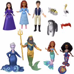 Mattel Disney The Little Mermaid Land &amp; Sea Ariel Ultimate Story Set, Mini poupée, Mâle et femelle (kit), 3 an(s), Fille, ...
